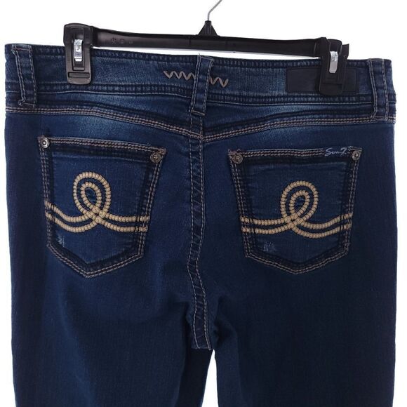 Seven7 Jeans Bootcut Women's Blue - Picture 7 of 11